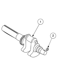 Crankshaft Mfg Date K016 And After Diagram and Parts List for GT2550 K015-K018-14A2E7P710 Cub Cadet Lawn Tractor
